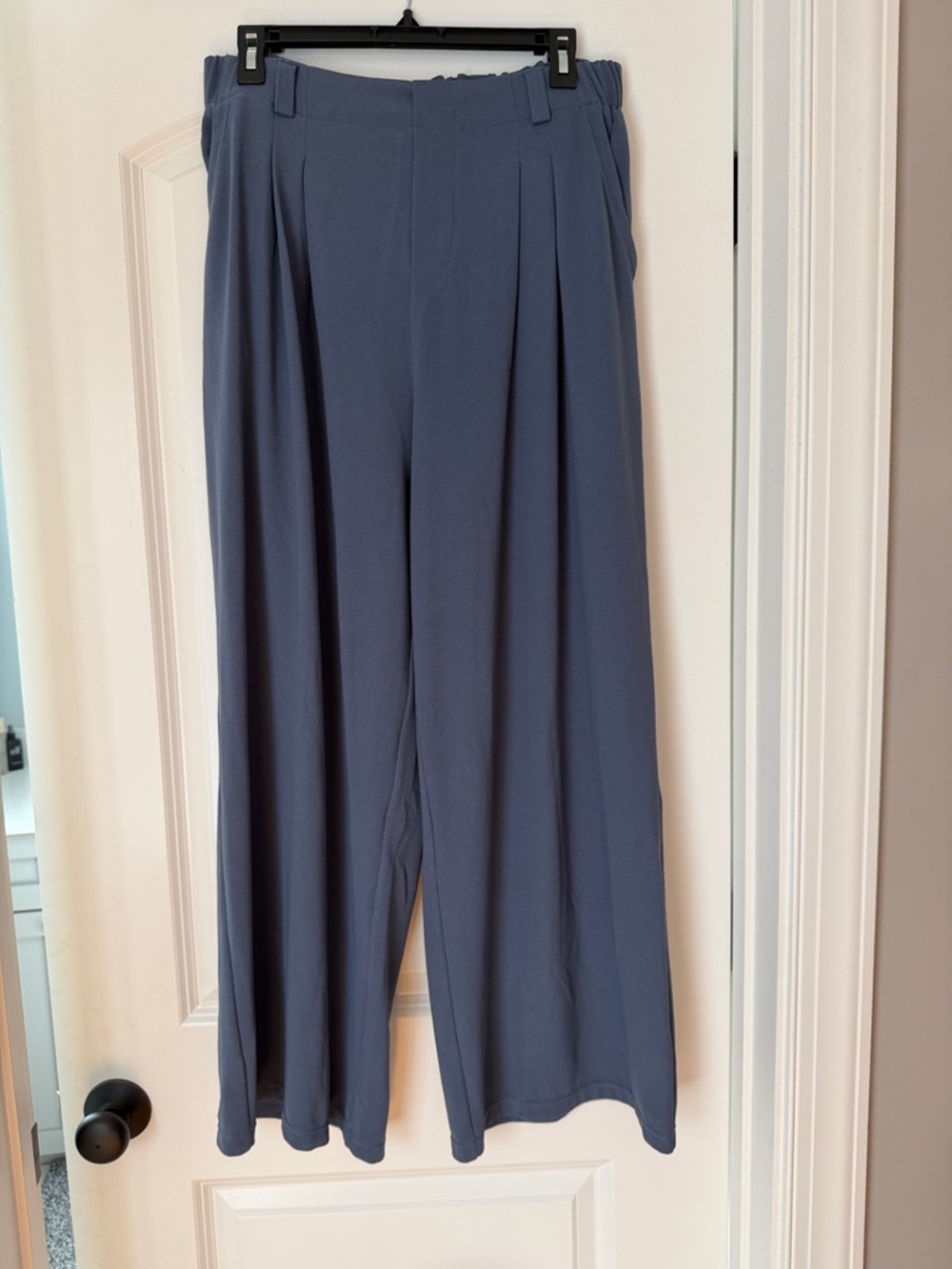 HALARA Slate Gray Wide-Leg Flare Pants